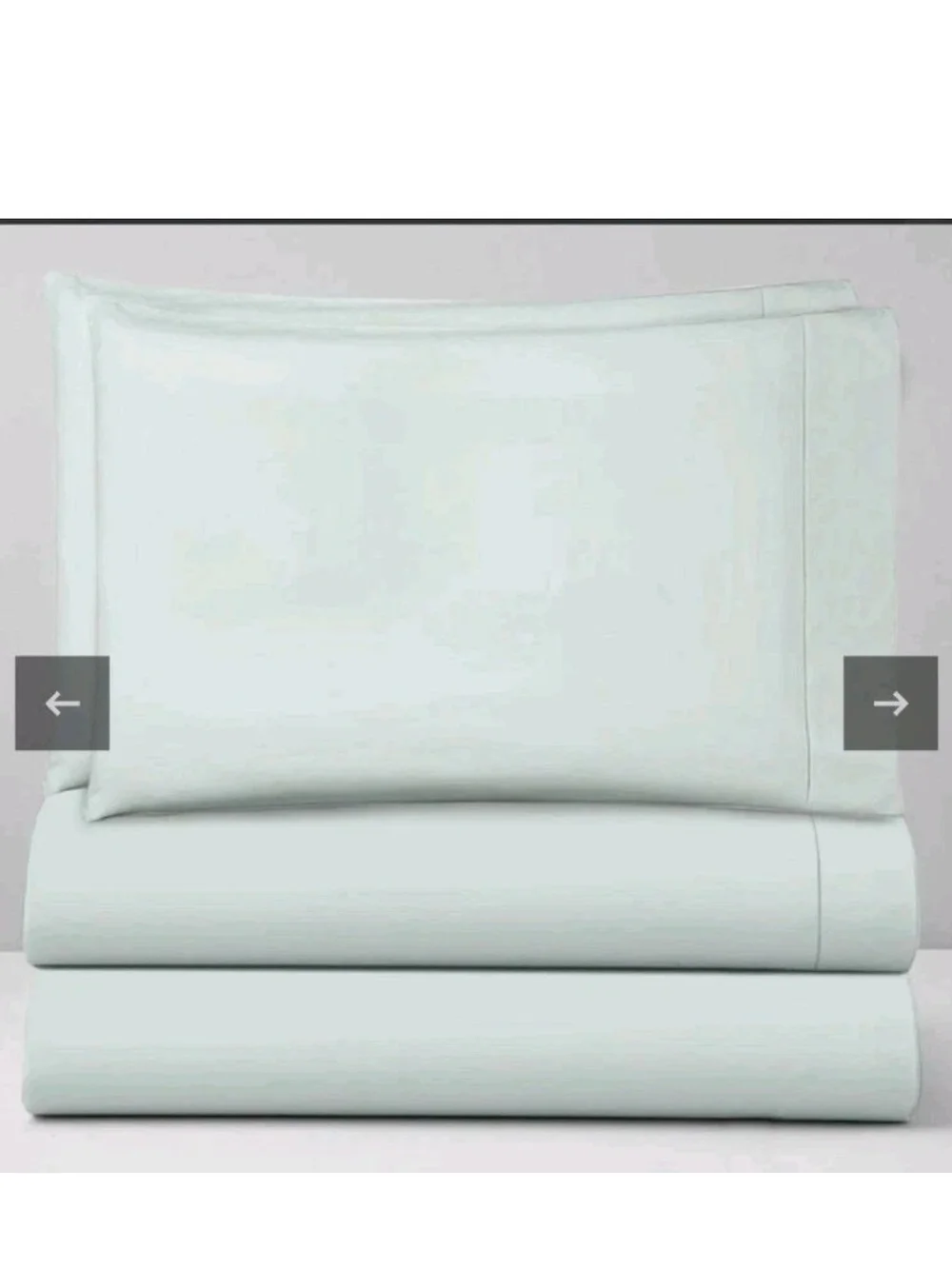 SFERRA Larino Queen Sheet Set, With Pillowcases,  Mint Green, Luxury Bedding